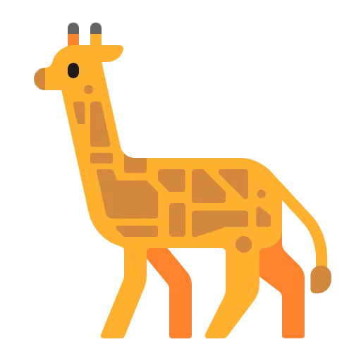 emoji of a giraffe